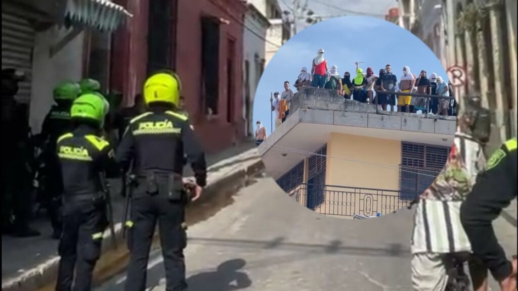 Motín en centro de reclusión de Santa Marta genera tensión en el Centro Histórico