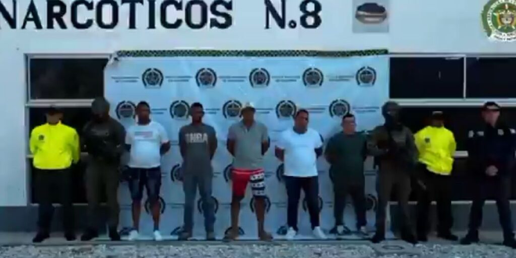 Redada policial: seis hombres detenidos por narcotráfico en Santa Marta